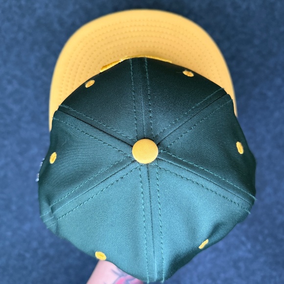 The Game Pro Eastern Fitted Hat GP400- Size 7 - Green and Yellow - Picture 6 of 9